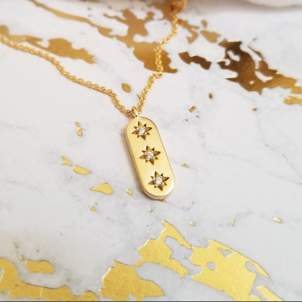 ✨ gold pendant necklace
